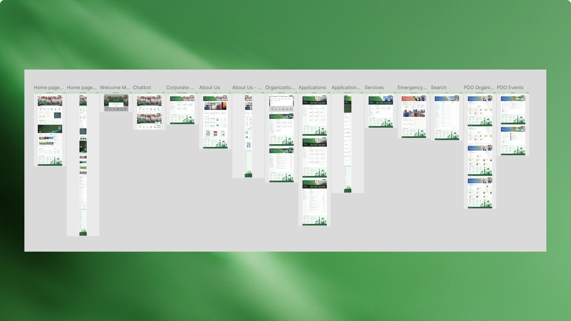 Key pages redesigned